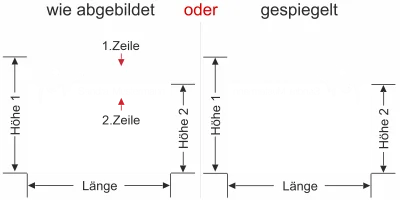 Sichtschutzfolie mit Wunschtext für Tierarzt - Ansicht Ausrichtung mit Farbauswahl Vorschlag 1