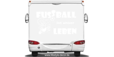 Sprüche fürs Auto Fussball ist mein Leben