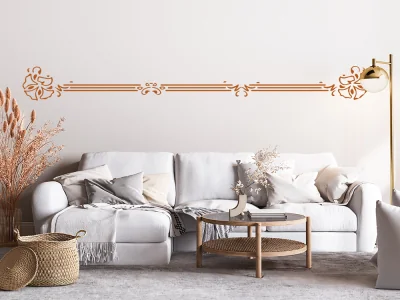 Wandtattoo mit stilvoller Bordüre