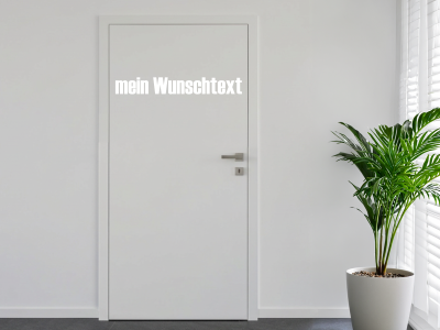 Türbeschriftung Wunschtext | 28