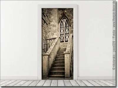 Türposter Gotik Treppe