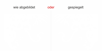 Wandtattoo mit Dschungel - Ansicht Ausrichtung und Farbauswahl