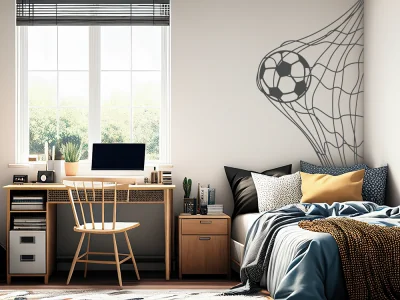 Wandtattoo mit Fußball Motiv