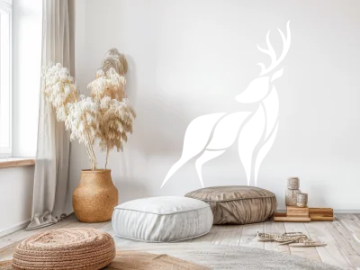 Wandaufkleber Hirsch