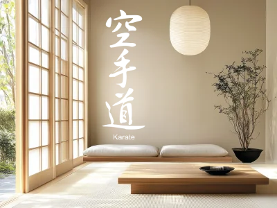 Wandaufkleber Karate Japanisches Zeichen