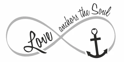 Wandtattoo Love anchors the soul Wandtattoo Love anchors the soul