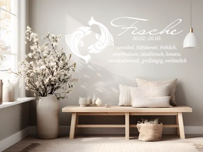 Wandaufkleber Sternzeichen Fische