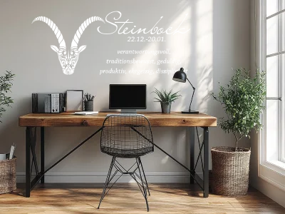 Wandaufkleber Sternzeichen Steinbock