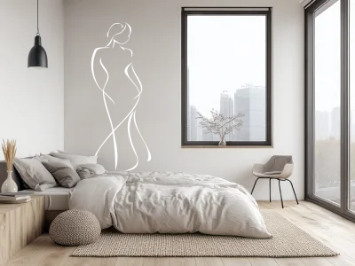 Wandaufkleber Stilvolle Frau