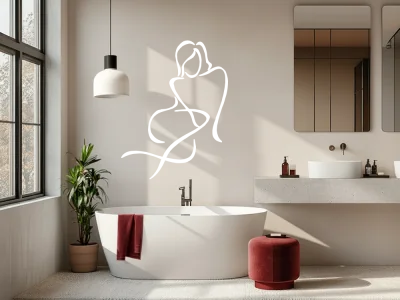 Wandaufkleber Wellness Lady