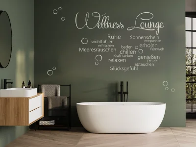 Wandtattoo Wellness Lounge