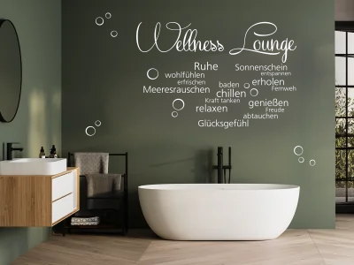 Wandaufkleber Wellness Lounge