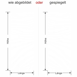 Wandbanner mit Zebra Muster - Ansicht Ausrichtung mit Farbauswahl