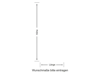 Wandbanner mit Text Essen - Ansicht Farbauswahl
