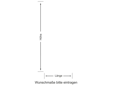 Wandbanner mit Text Lebe deinen Traum - Ansicht Ausrichtung mit Farbauswahl