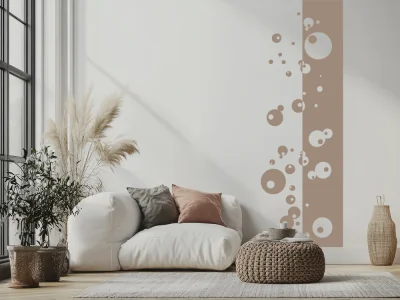 Wandbanner mit modernen Kreisen