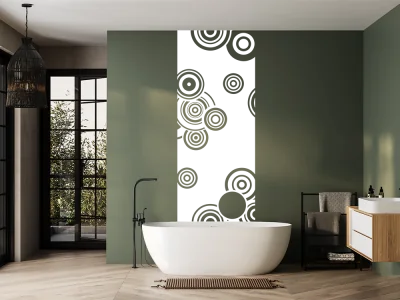 Wandbanner Retrokreise