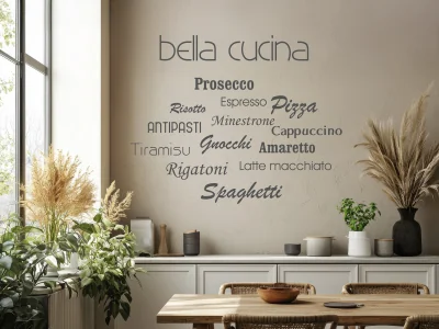 Wandtattoo bella cucina