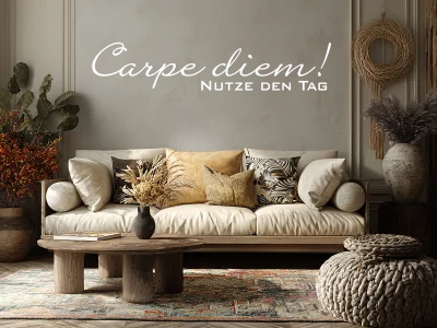 Wandspruch Carpe Diem