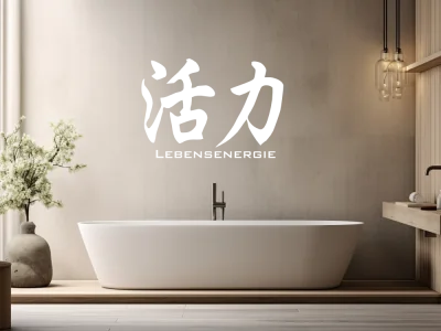 Wandsticker Chinesisches Zeichen Lebensenergie