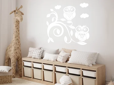 Wandsticker Eulenornament