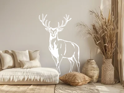 Wandsticker Hirsch