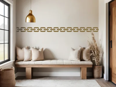 Wandtattoo mit Kettenborduere