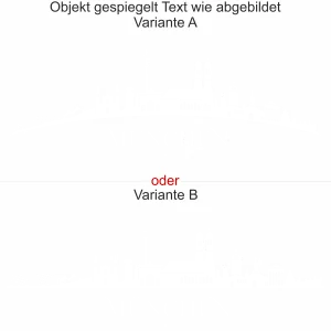Wandtattoo mit Skyline von München - Ansicht Ausrichtung und Farbauswahl