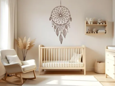 Wandtattoo mit Traumfänger für das Kinderzimmer