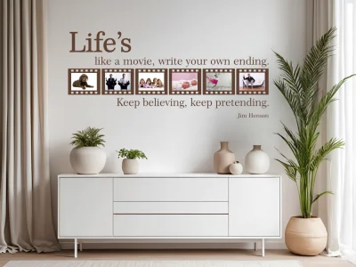 Wandtattoo Bilderrahmen Life's like a movie