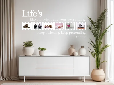 Wandtattoo Bilderrahmen Life's like a movie