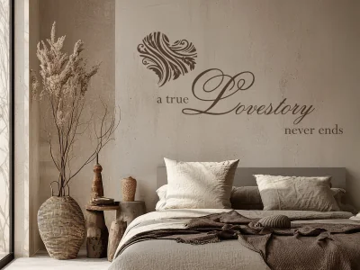 Wandtattoo A true Lovestory never ends