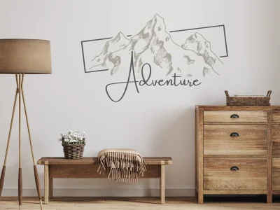 Wandtattoo Adventure Mountains