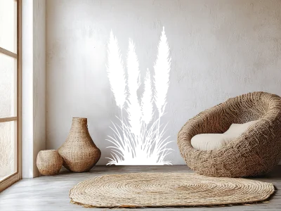 Wandtattoo Amerikanisches Pampasgras - Ansicht Farbauswahl