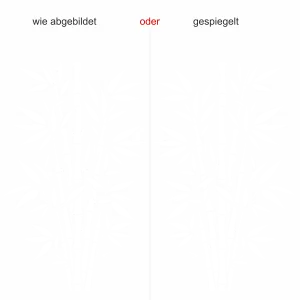 Wandtattoo Asiatischer Bambus - Ansicht Ausrichtung mit Farbauswahl