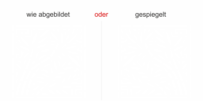 Wandtattoo Bambus Quadrat - Ansicht Ausrichtung mit Farbauswahl