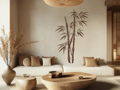 Wandtattoo Bambuspflanze