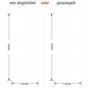 Kreise als Wandtattoo Banner - Ansicht Ausrichtung mit Farbauswahl