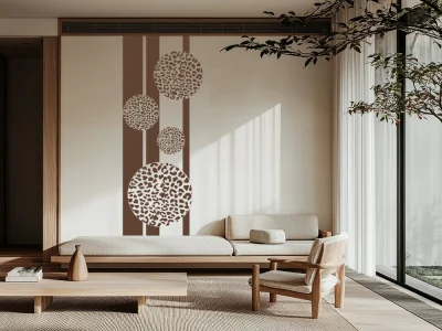 Kreise als Wandtattoo Banner