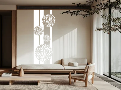 Wandtattoo Banner Kreise