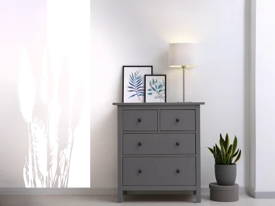 Wandtattoo Banner Pampasgras