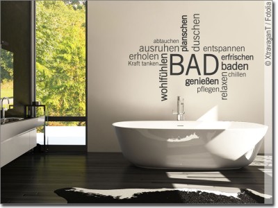 Wandtattoo Badezimmer Motive und Sprüche zum Wohlfühlen