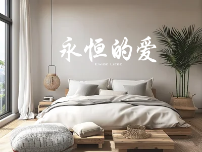 Wandtattoo Chinesisches Zeichen Ewige Liebe