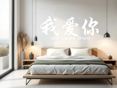 Wandtattoo Chinesisches Zeichen Ich liebe dich