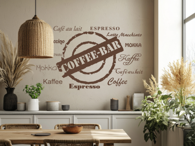 Wandtattoo Coffee Bar