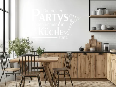 Wandtattoo Die besten Partys