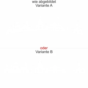 Wandtattoo mit Skyline von Dresden - Ansicht Ausrichtung mit Farbauswahl und Variante