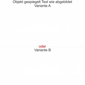Wandtattoo mit Skyline von Dubai - Ansicht Ausrichtung mit Farbauswahl und Variante