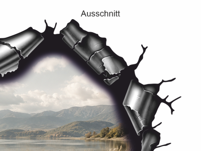 Wandtattoo Eigenes Foto Metallrahmen - Ansicht Ausschnitt