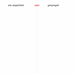 Wandtattoo Elegante Grashalme - Ansicht Ausrichtung mit Farbauswahl